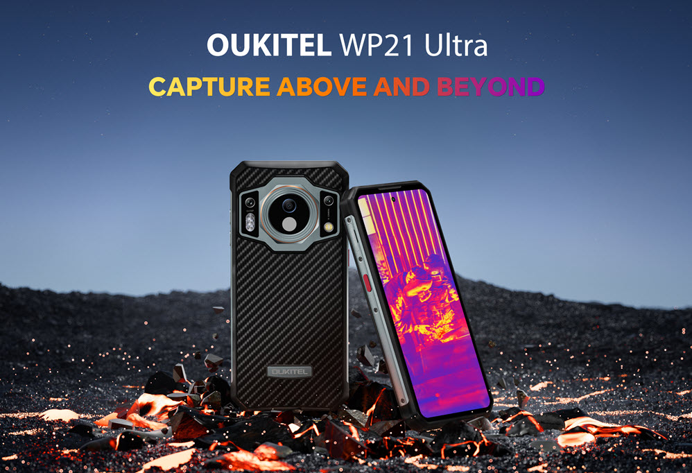 фото: Новейшая флагманская модель Oukitel WP21 Ultra 2023 года — футуристический смартфон с новым тепловизором