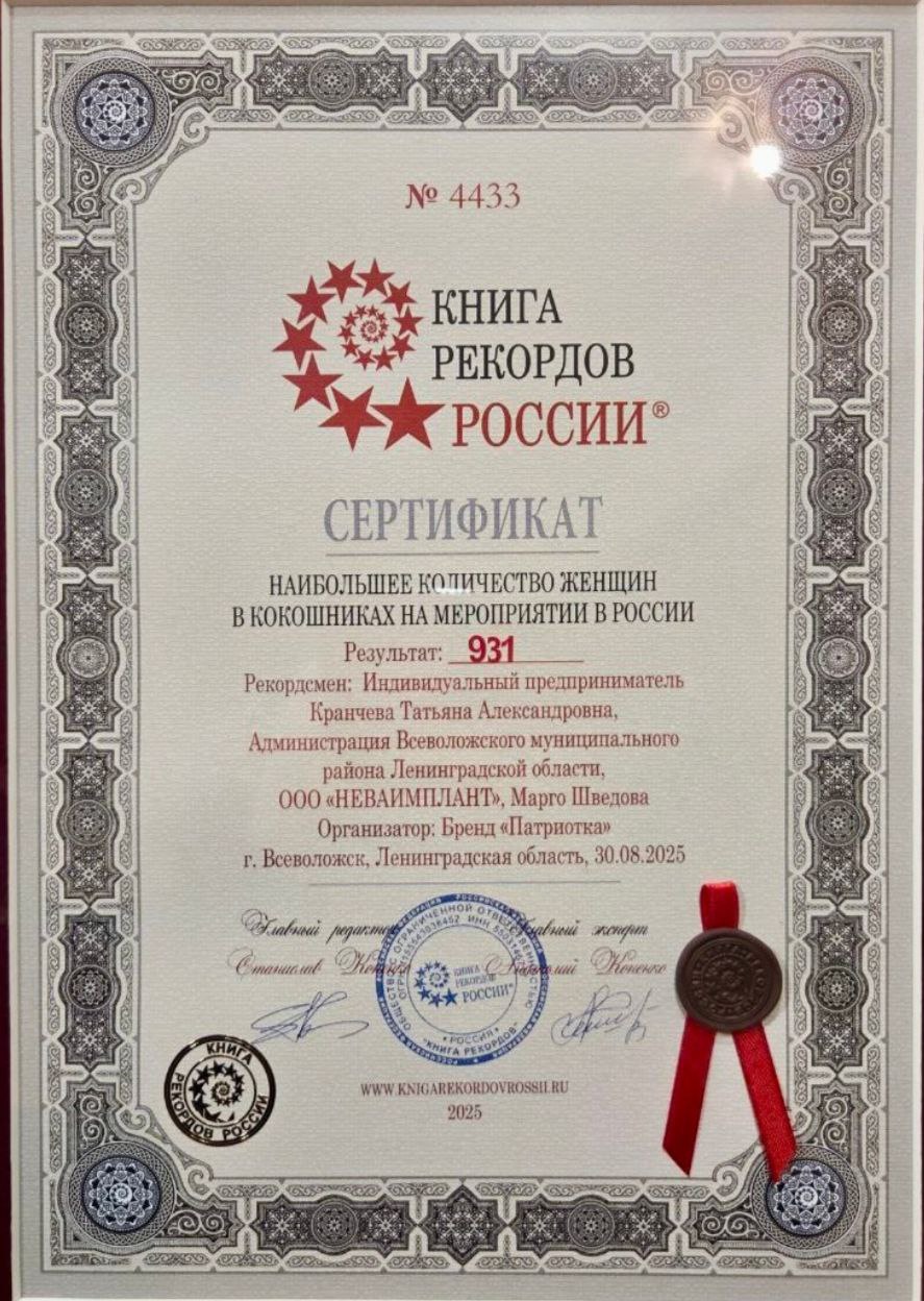 Экспертами Книги Рекордов России зафиксирован рекорд по кокошникам фото: Экспертами Книги Рекордов России зафиксирован рекорд по кокошникам