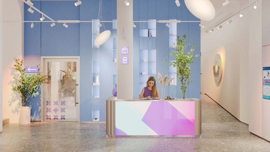 Сказка для digital-поколения: футуристичный интерьер и комьюнити-конструктор в общественных зонах ЖК «Алиса» фото: Сказка для digital-поколения: футуристичный интерьер и комьюнити-конструктор в общественных зонах ЖК «Алиса»