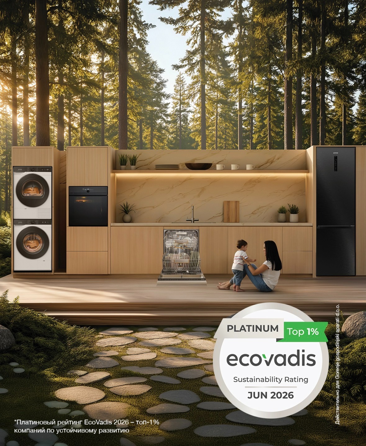 Бренд Gorenje вновь вошел в топ-1% самых устойчивых компаний мира по рейтингу EcoVadis фото: Бренд Gorenje вновь вошел в топ-1% самых устойчивых компаний мира по рейтингу EcoVadis