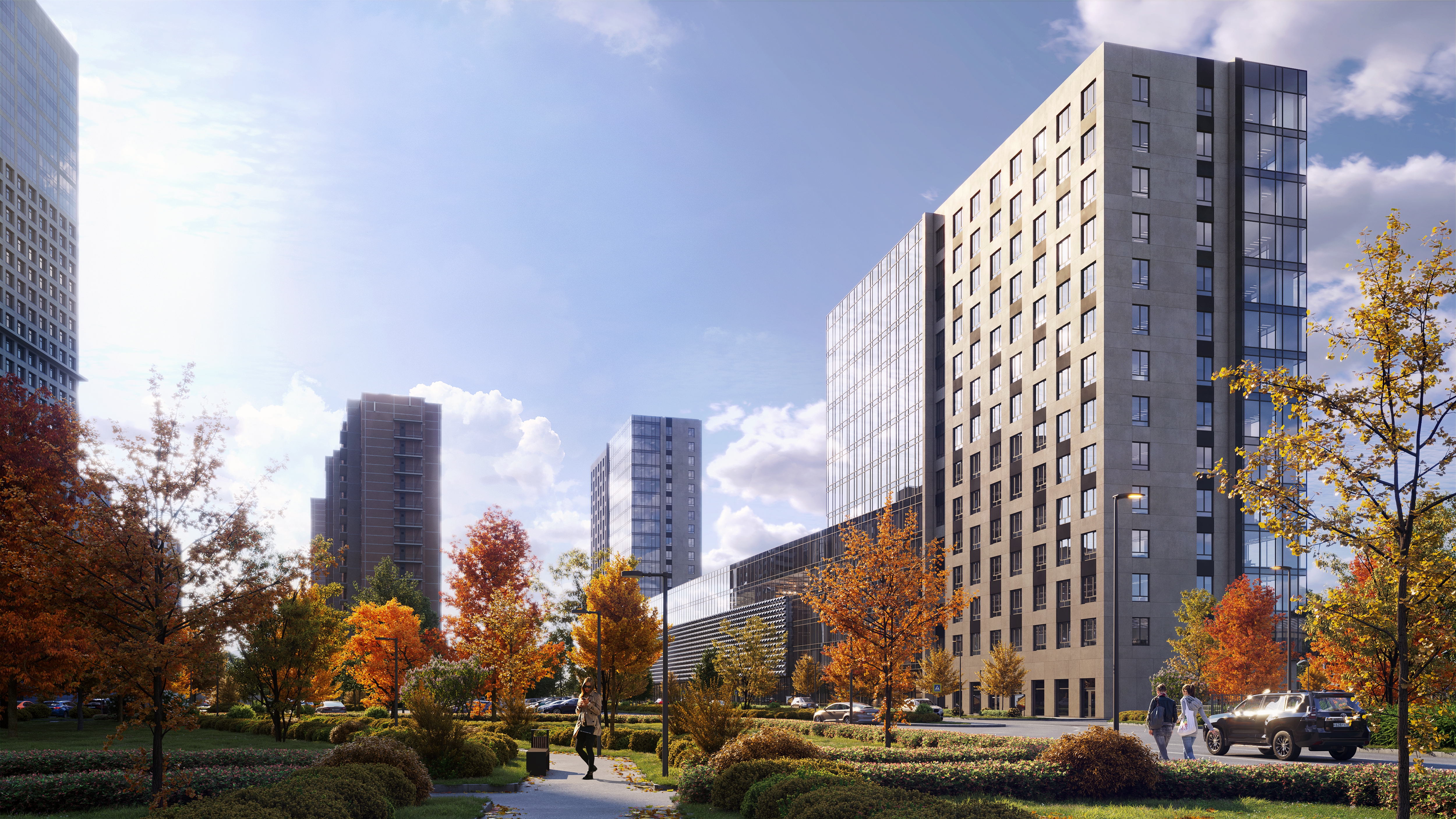 В районе Аэропорт началось возведение надземной части МФК DIUS фото: В районе Аэропорт началось возведение надземной части МФК DIUS