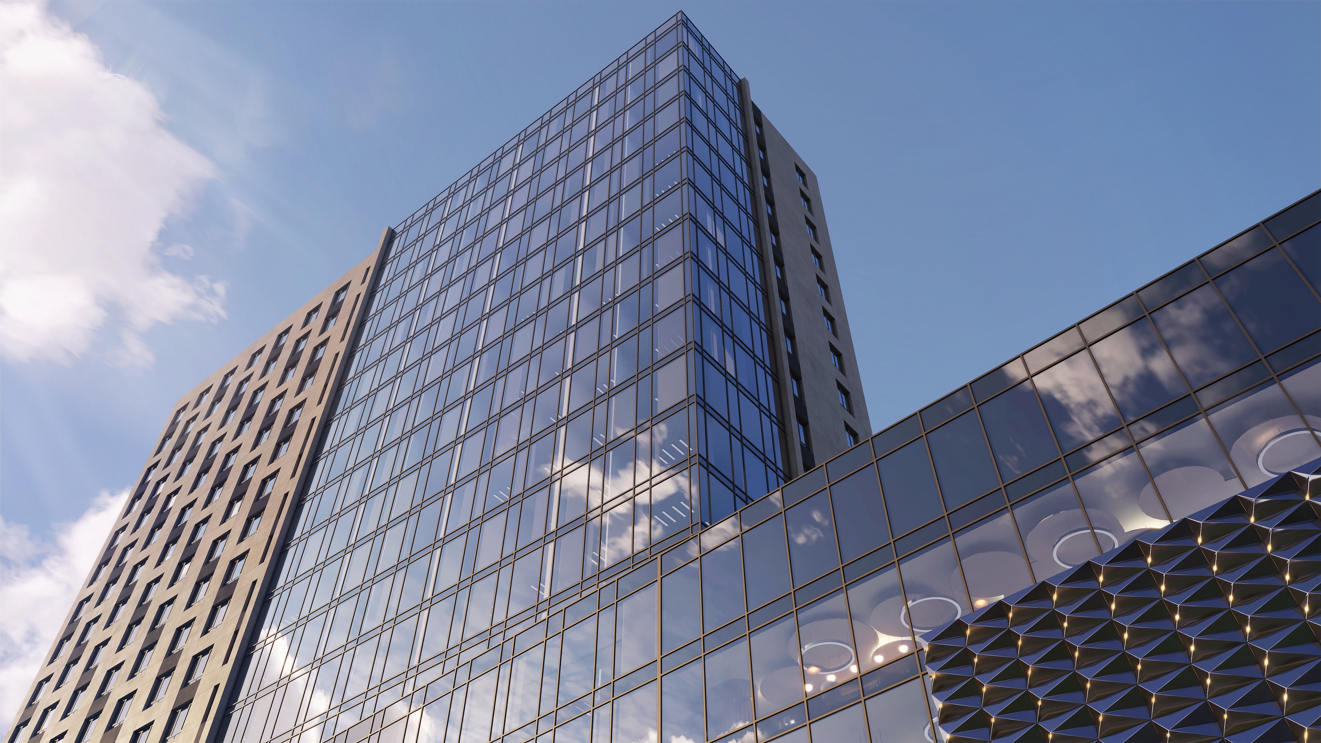 В районе Аэропорт началось возведение надземной части МФК DIUS фото: В районе Аэропорт началось возведение надземной части МФК DIUS