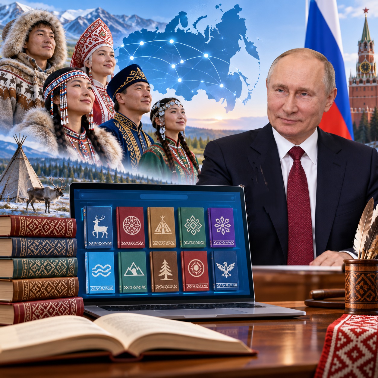 Цифровая библиотека языков народов России: новая инициатива получила поддержку президента фото: Цифровая библиотека языков народов России: новая инициатива получила поддержку президента