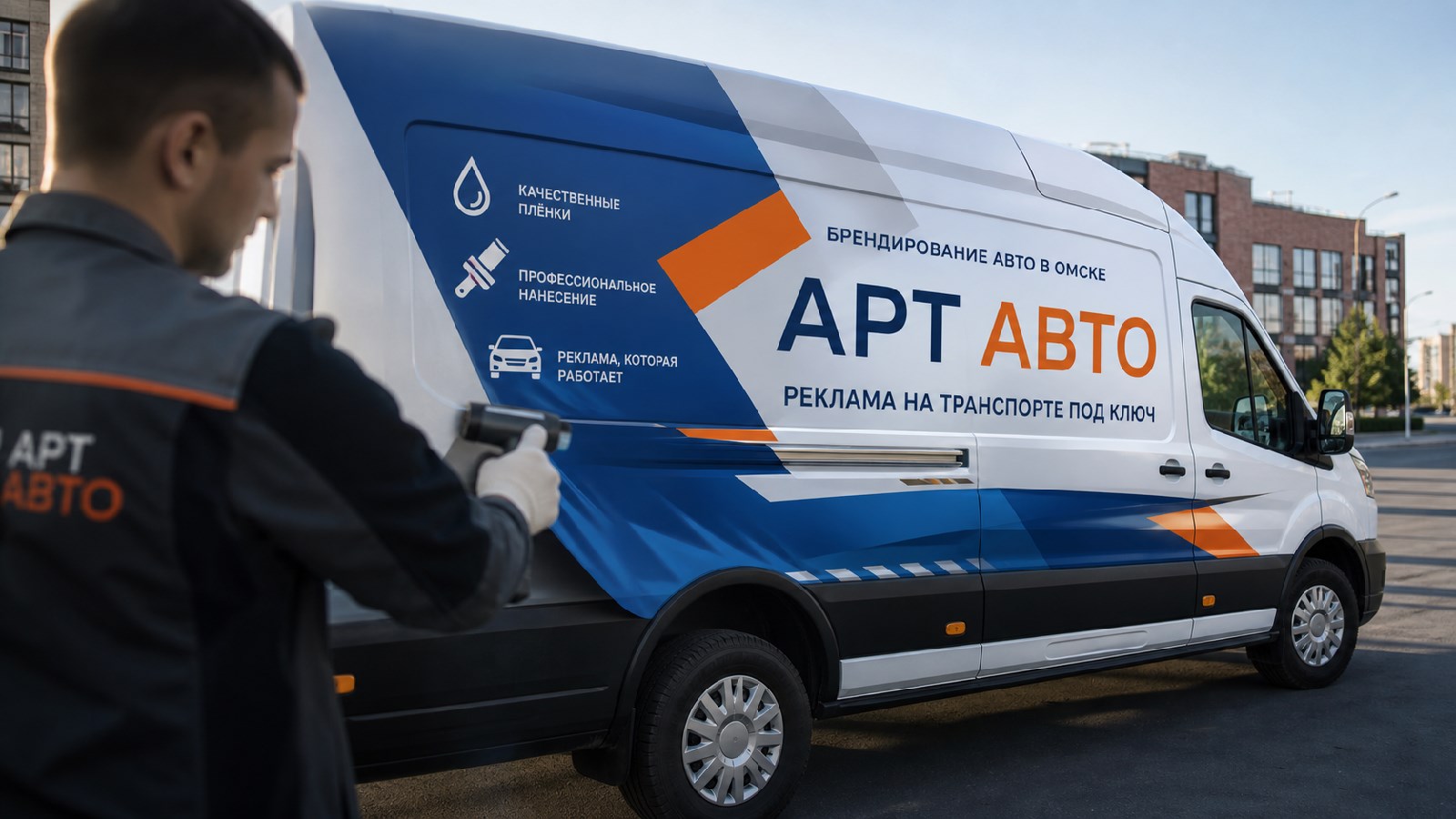 Брендирование авто в Омске: как «Арт-Авто» превращает транспорт в рекламу фото: Брендирование авто в Омске: как «Арт-Авто» превращает транспорт в рекламу