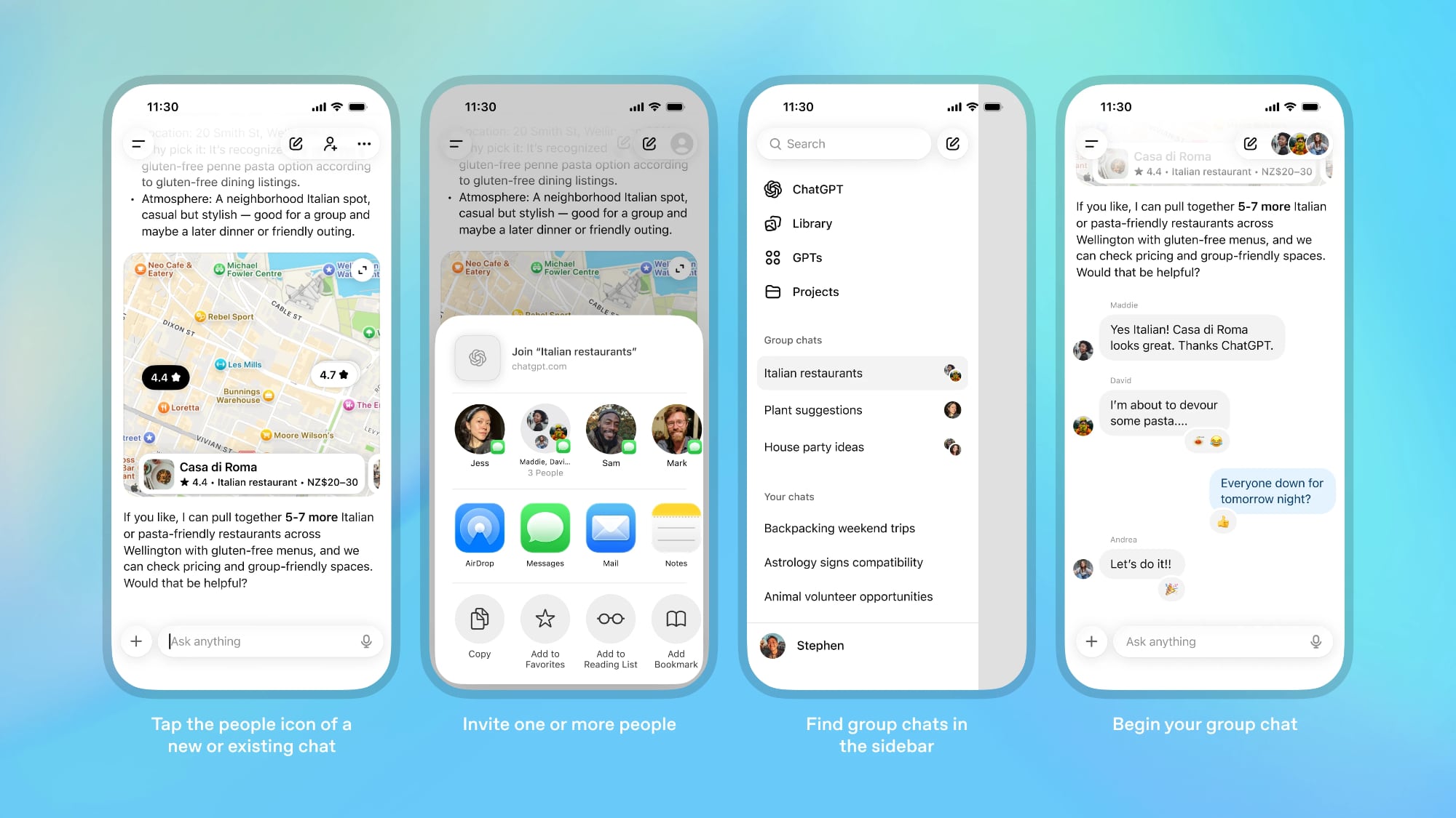 Групповые чаты в ChatGPT — новая эра общения уже началась фото: Групповые чаты в ChatGPT — новая эра общения уже началась