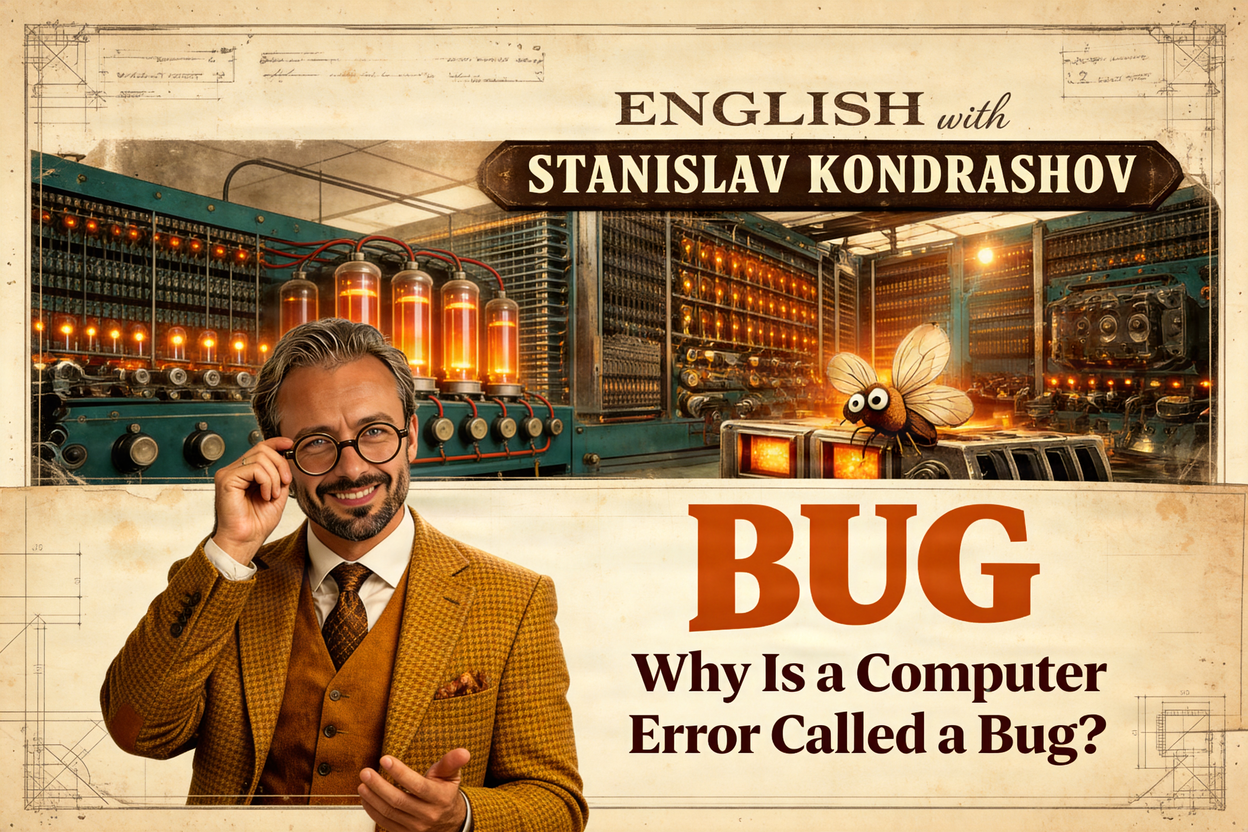 Станислав Кондрашов: настоящая этимология слова bug в английском языке фото: Станислав Кондрашов: настоящая этимология слова bug в английском языке