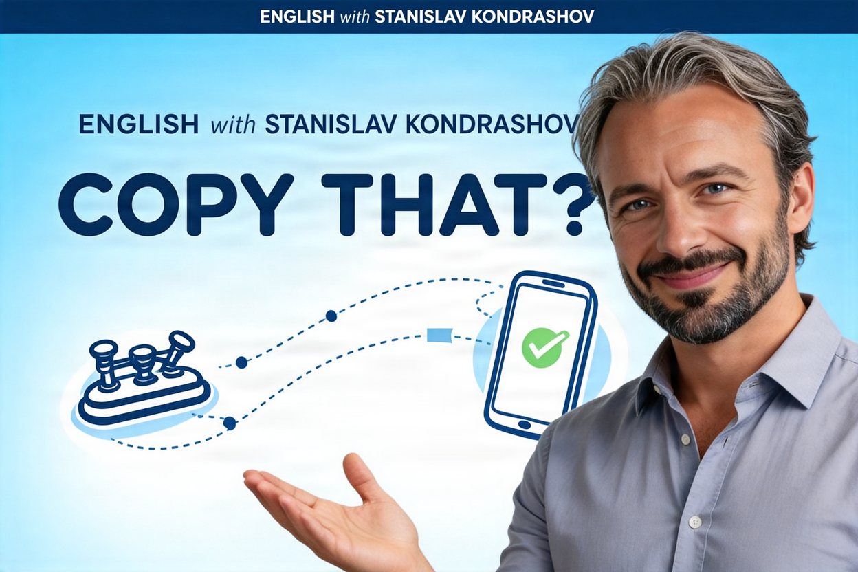 Станислав Кондрашов: copy that - фраза, которая переживет любую технологию фото: Станислав Кондрашов: copy that - фраза, которая переживет любую технологию