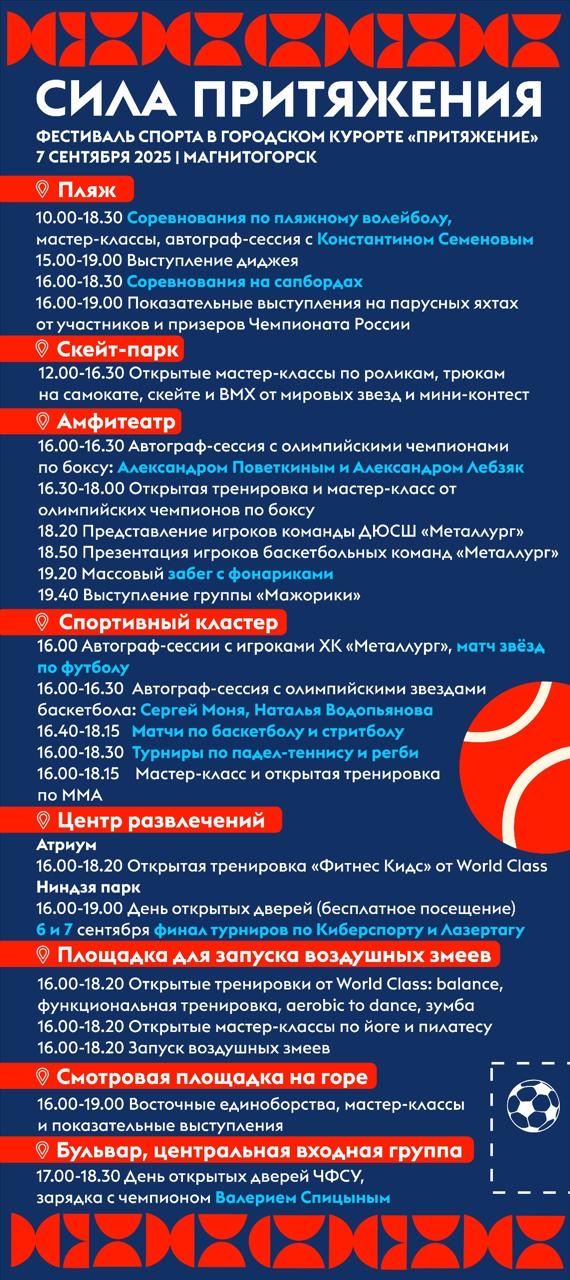 В городском курорте «Притяжение» пройдет масштабный спортивный фестиваль     фото: В городском курорте «Притяжение» пройдет масштабный спортивный фестиваль