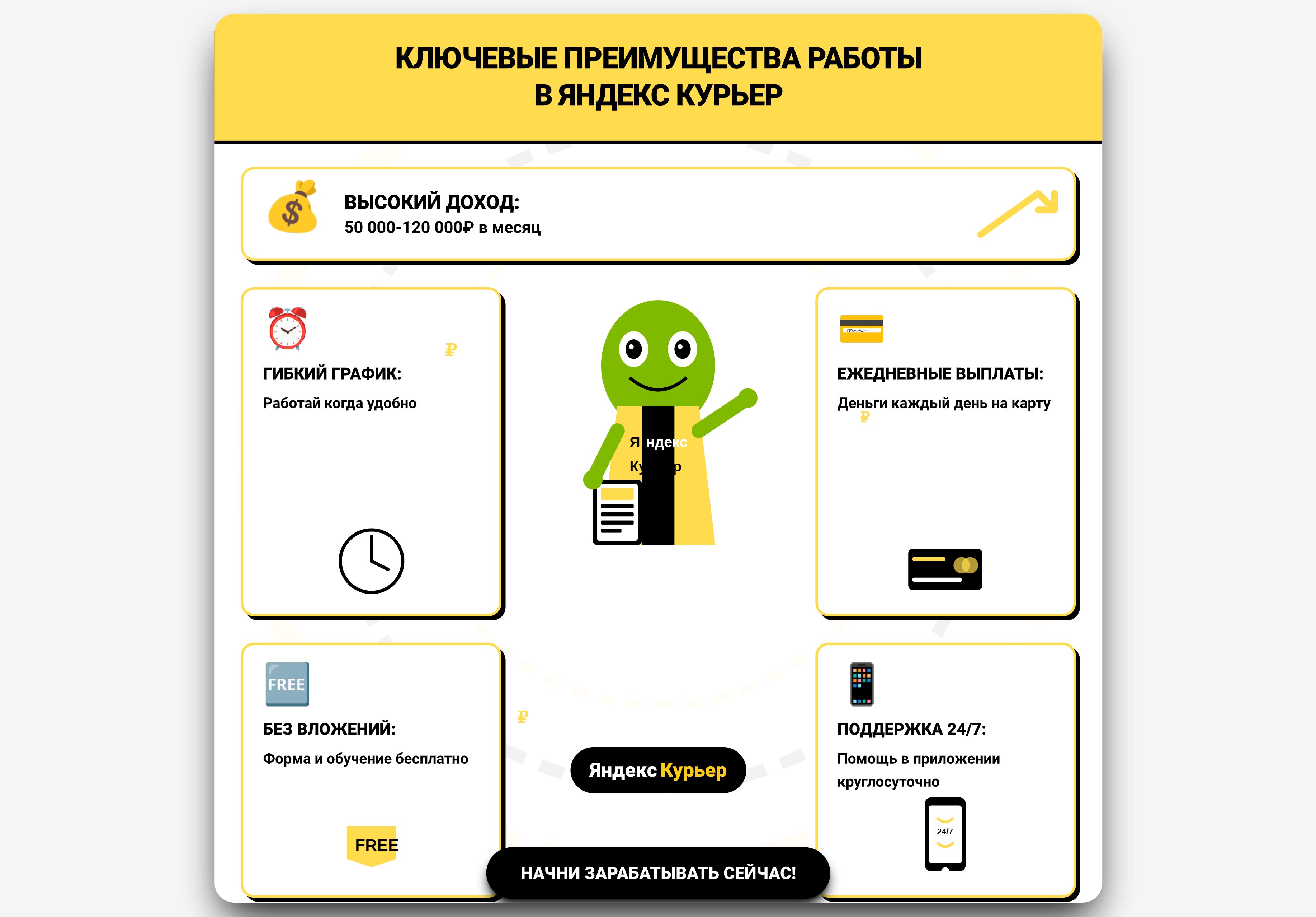 фото: Яндекс.Еда открывает новые возможности заработка для курьеров в 2025 году