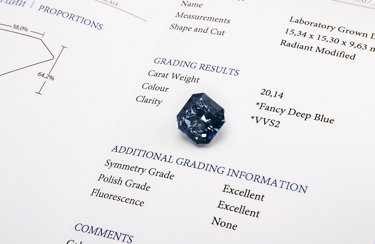 В России вырастили редчайший синий алмаз в 50 карат уровня мировых ювелирных легенд фото: В России вырастили редчайший синий алмаз в 50 карат уровня мировых ювелирных легенд