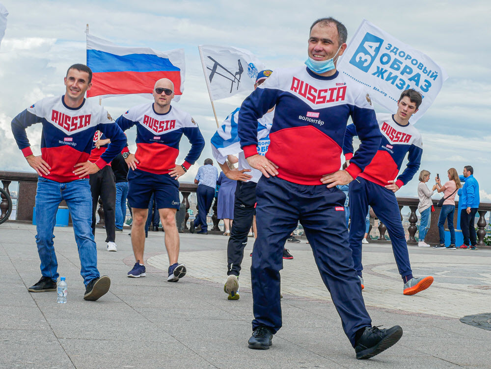 фото: Фанаты здорового образа жизни провели серию массовых спортивных мероприятий в Москве в честь 40-летнего юбилея Олимпиады-80