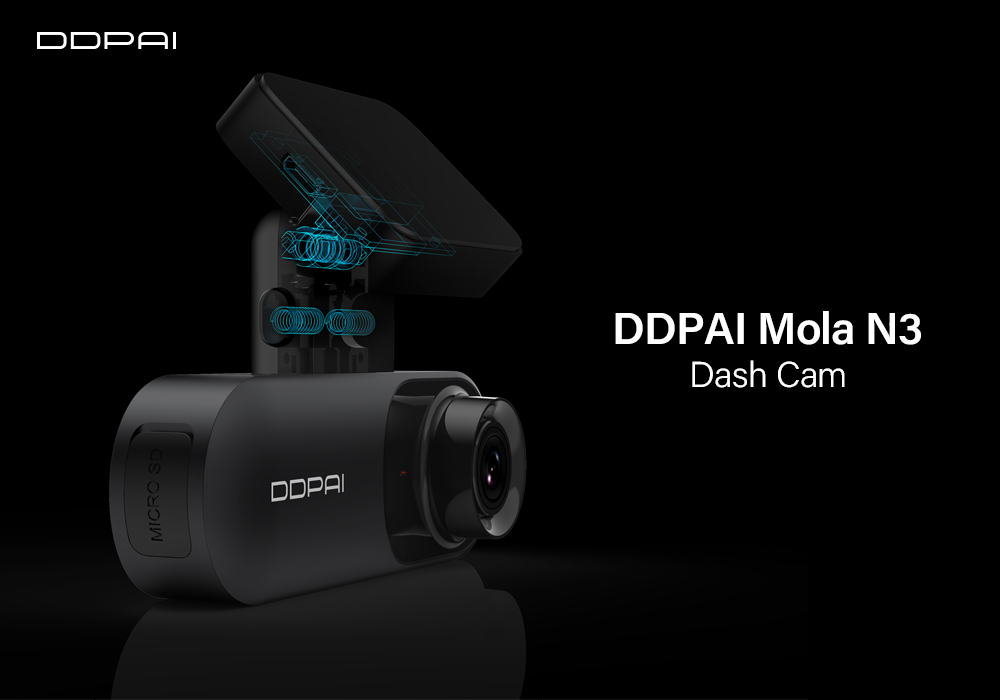 фото: «Умный» видеорегистратор DDPai Dash Cam Mola N3 1600P HD GPS – компаньон в любых путешествиях