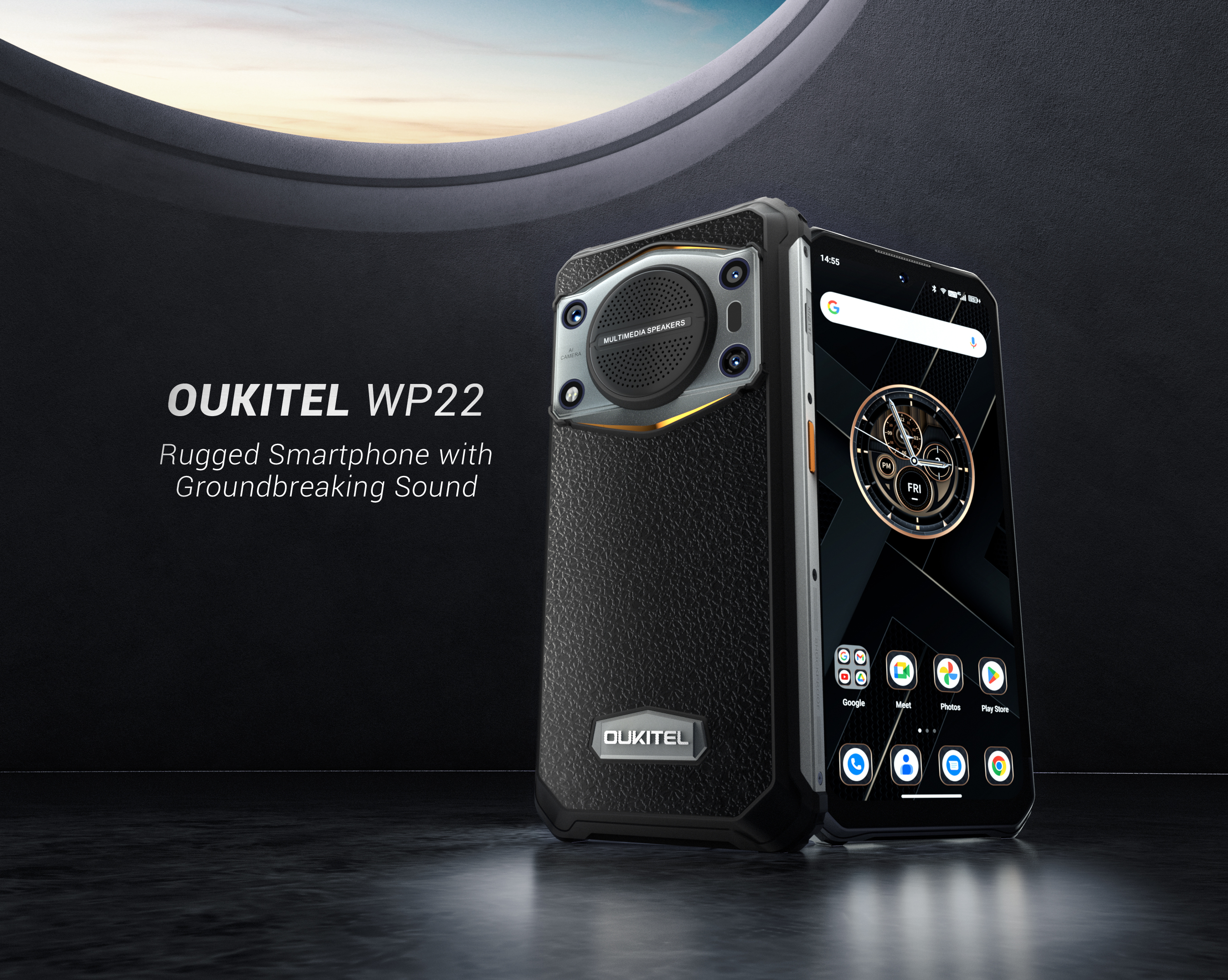 фото:  Прочный смартфон OUKITEL WP22 с революционным звуком наполнит музыкой летние вечеринки и путешествия