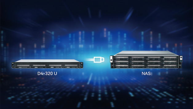 фото: TerraMaster представляет D4-320U – ультракороткий 4-дисковый стоечный корпус USB3.2 10Gbps для расширения NAS и серверов