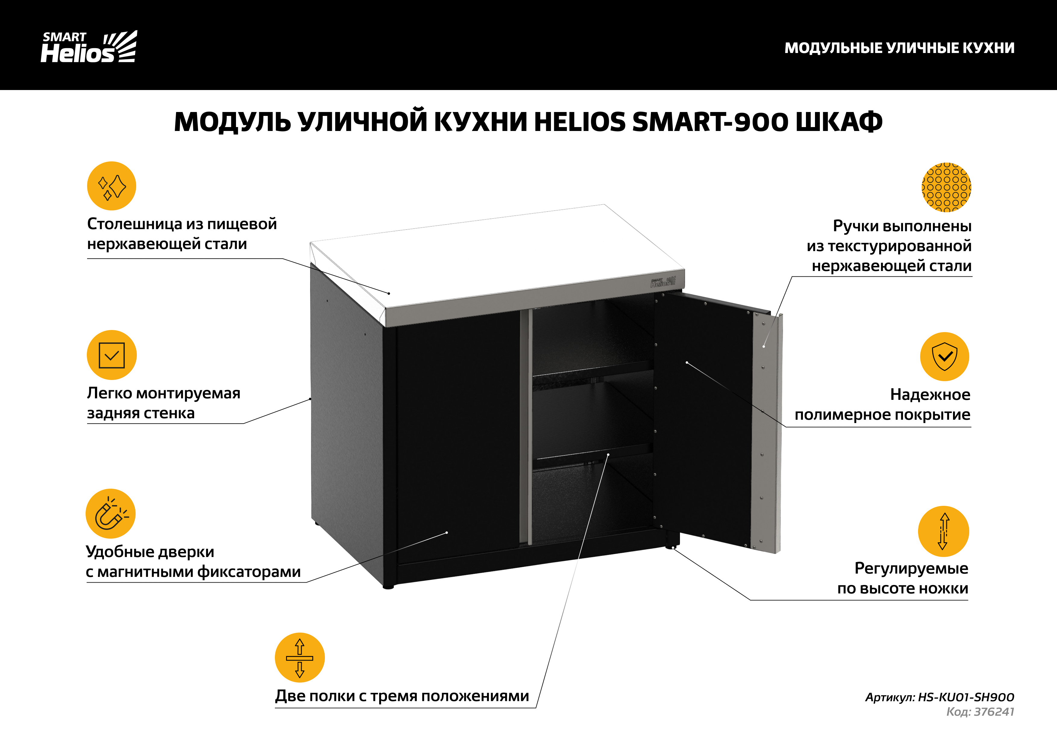 фото: Компания ТОНАР представила новые уличные кухни Helios Smart для загородных домов и отелей