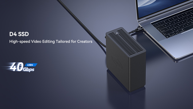 фото: TerraMaster представляет D4 SSD: четырехдисковое all-flash-хранилище с интерфейсом USB 4 и скоростью до 40 Гбит/с для медиакреаторов и расширения NAS