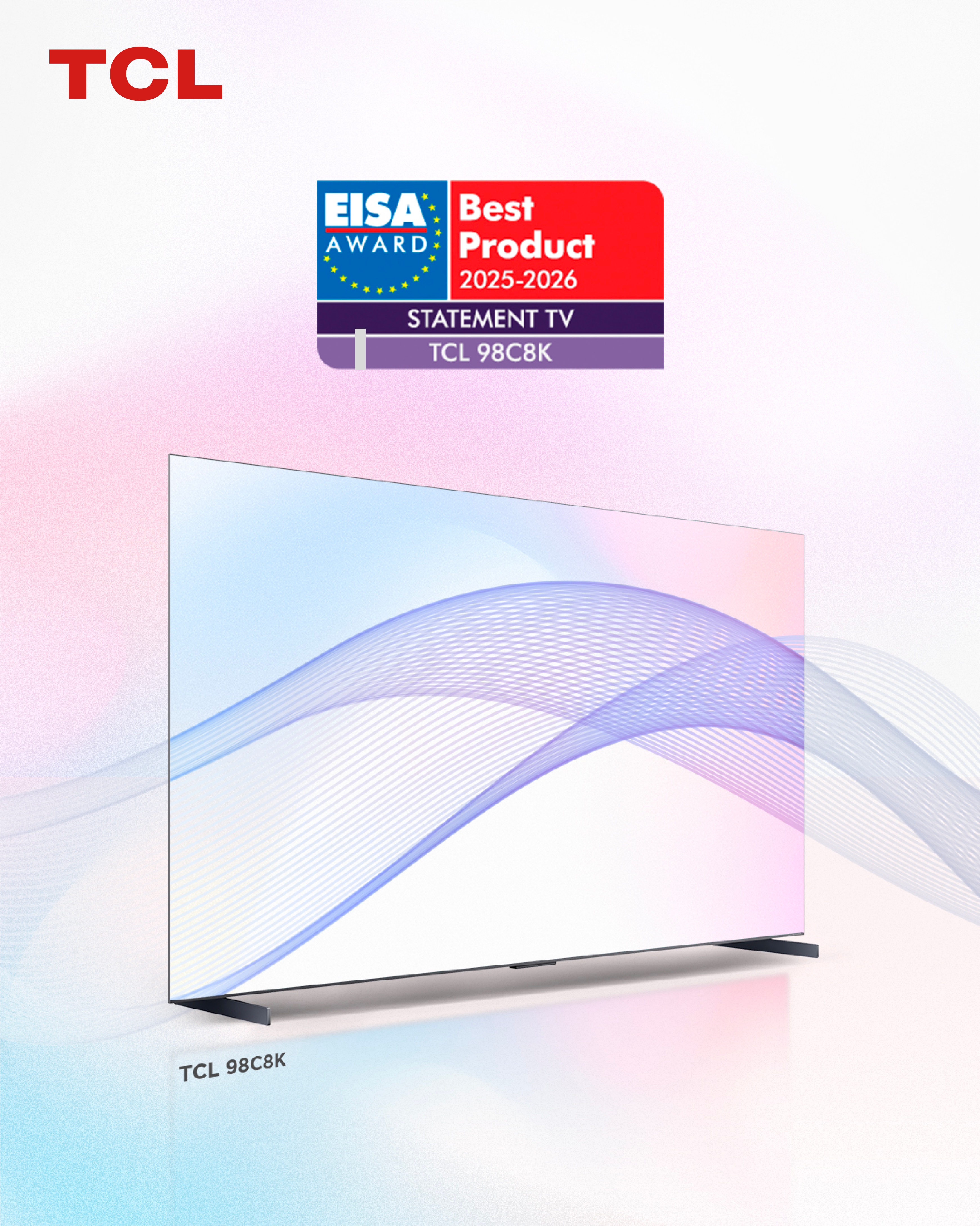 фото: TCL завоевал пять премий EISA Awards 2025–2026, подтверждая лидерство в технологиях QD-Mini LED и больших экранах
