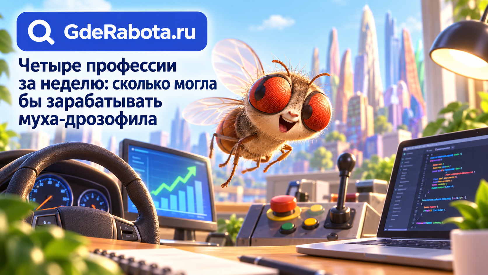 фото: Четыре профессии за неделю: сколько могла бы зарабатывать муха-дрозофила