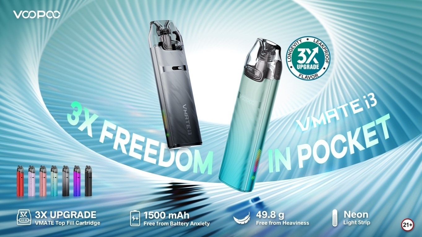 фото: Представляем VOOPOO VMATE i3: тройная свобода в вашем кармане — без проблем, без протечек и без забот