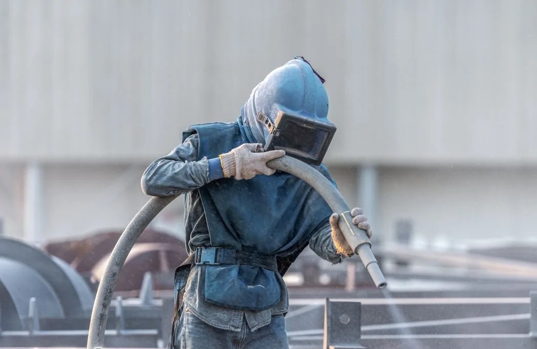 фото: Пескоструйная обработка бетона и кирпича СПб и Ленобласть