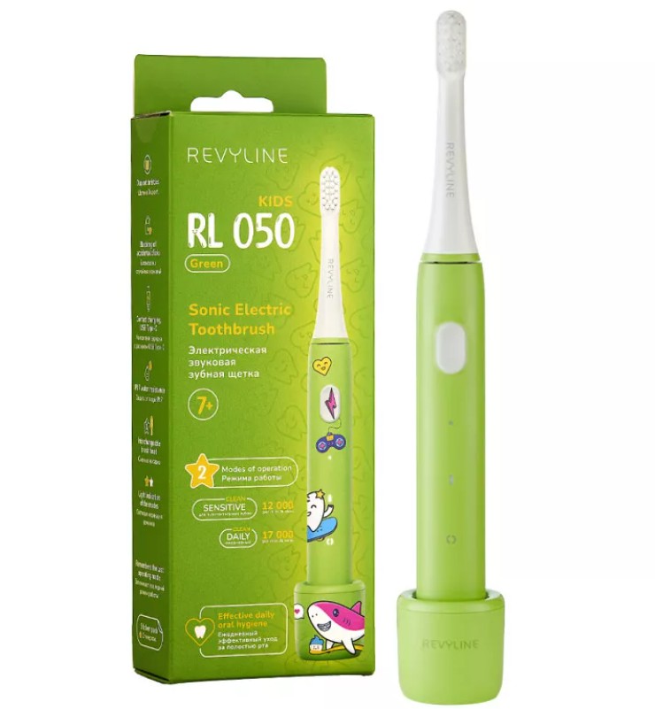 фото: Детские звуковые щетки Revyline RL 050 Kids Green доступны в Сочи
