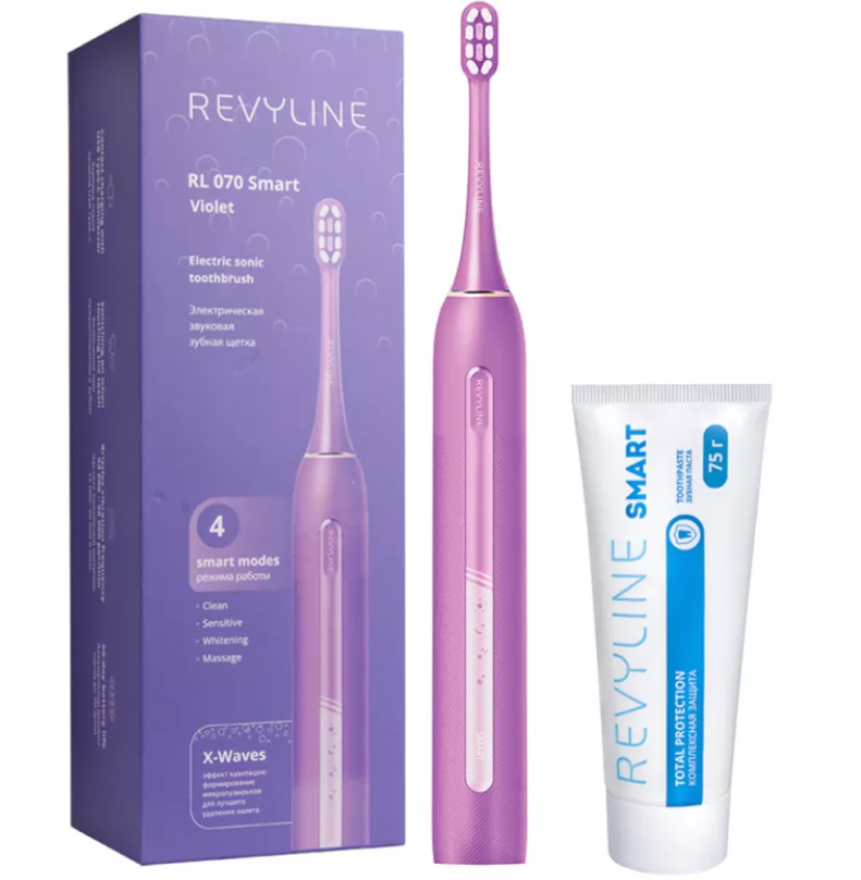 фото: Звуковые щетки Revyline RL 070 Violet и зубная паста Smart доступны в Марий Эл