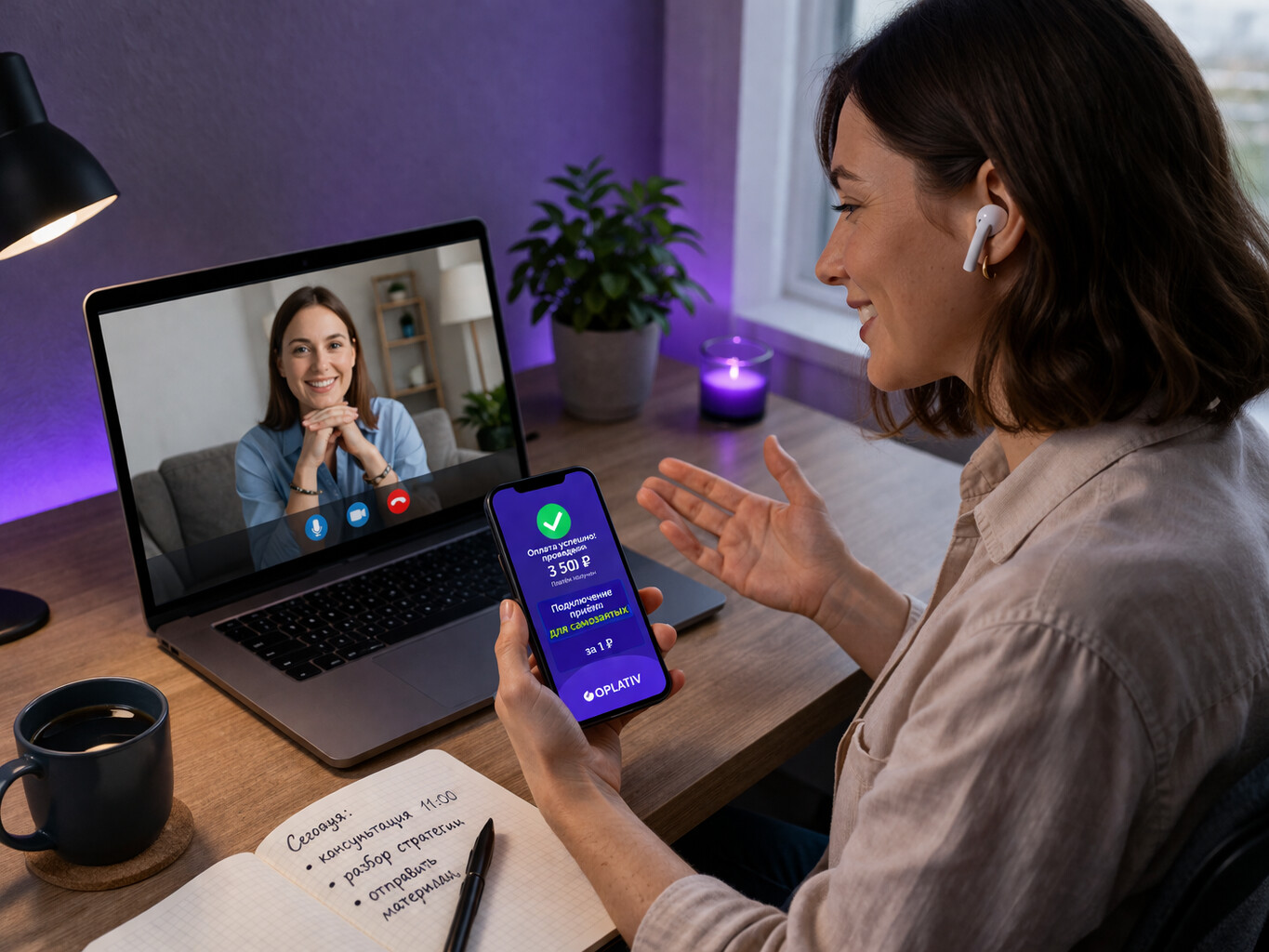 фото: Подключение приёма оплат за 1 ₽ для самозанятых