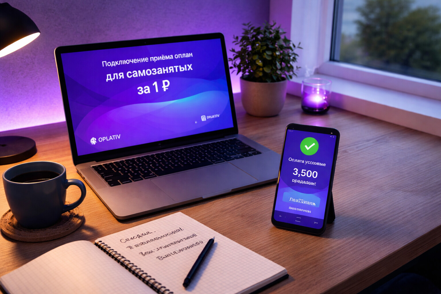 фото: Подключение приёма оплат за 1 ₽ для самозанятых