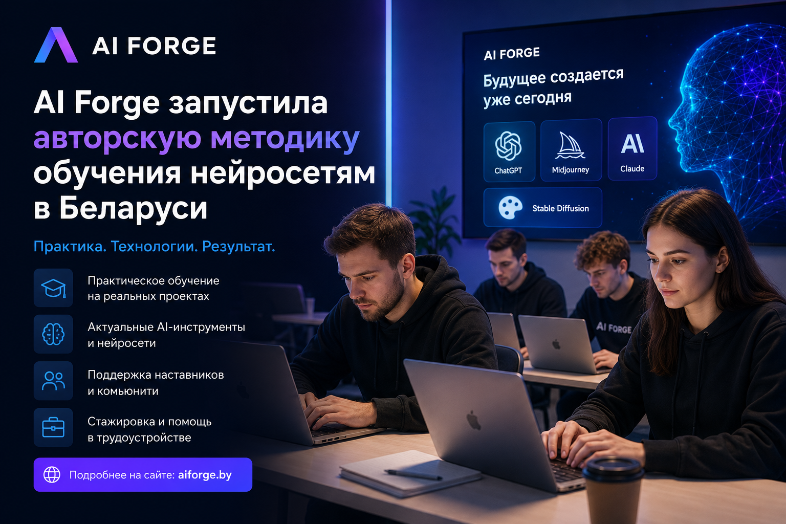 фото: AI Forge(Аи Фордж) запустила авторскую методику обучения нейросетям в Беларуси