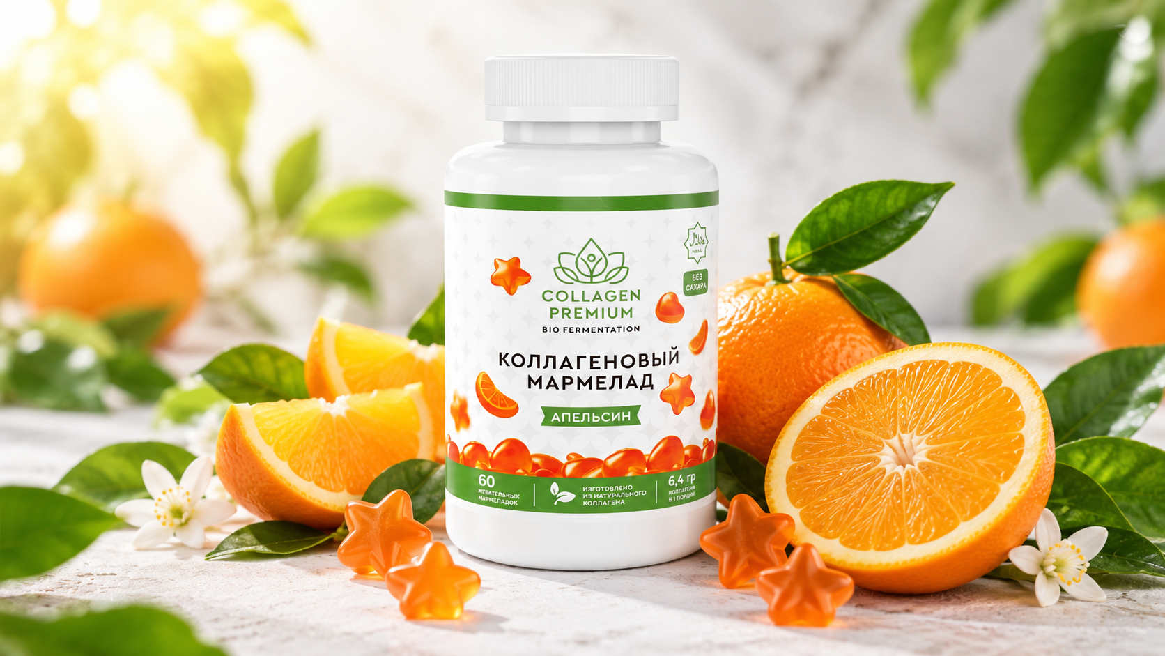 фото: Новый вкус Collagen Premium – коллагеновый мармелад с апельсином 