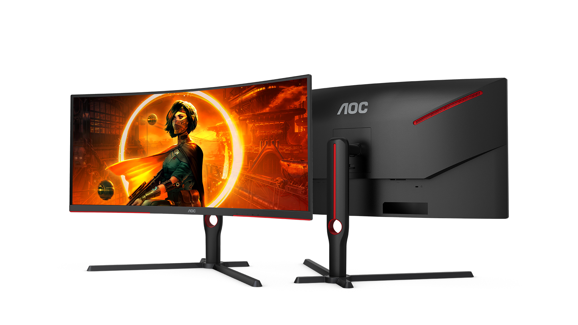 Монитор игровой aoc gaming. Монитор AOC 165гц. Монитор AOC c32g3ae/BK. AOC c32g3ae Black/Red. Игровой монитор AOC cu34g3s.