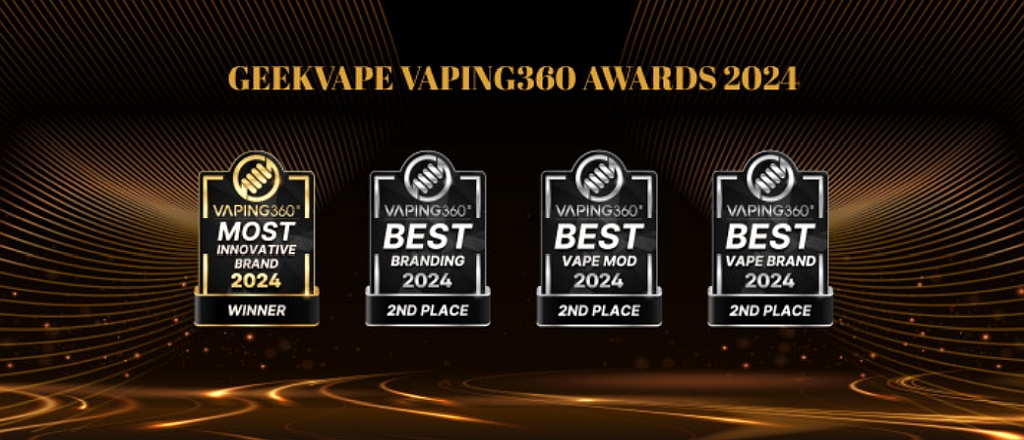 Geekvape побеждает на ежегодной премии Vaping360 2024 года