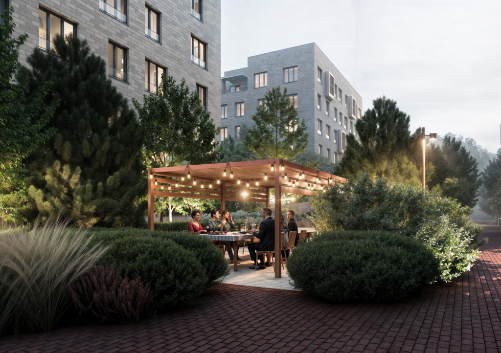 фото: Почти 49% территории под растения: ландшафтный проект ЖК Красногорска