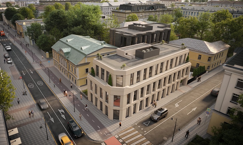 фото: Одобрена архитектура малоэтажного офисного комплекса в центре Москвы