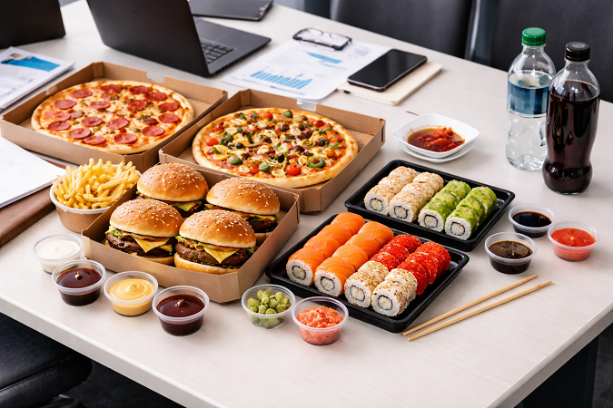 фото: Что заказать в офис: идеи для обеда, перекуса и корпоратива
