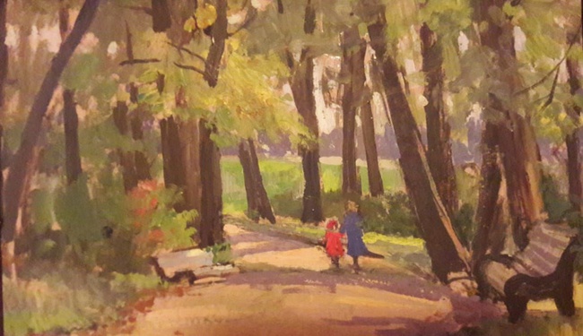 фото: Работы художника пейзажной живописи С.Ф. Панкратова выставлены на продажу