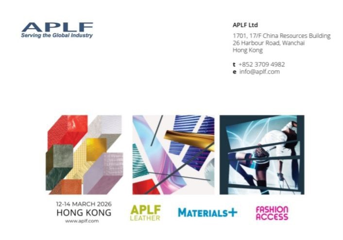 фото: Ежегодная выставка APLF Leather 2026 состоится с 12 по 14 марта 2026 года в Гонконгском выставочном центре (HKCEC)