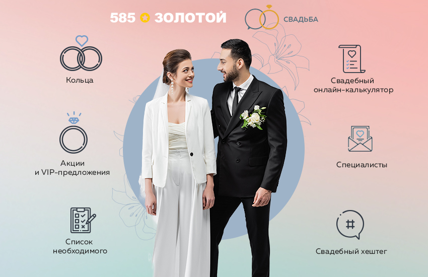 фото: Сеть «585*ЗОЛОТОЙ» запускает онлайн-портал, который заменит все приложения для организации свадеб