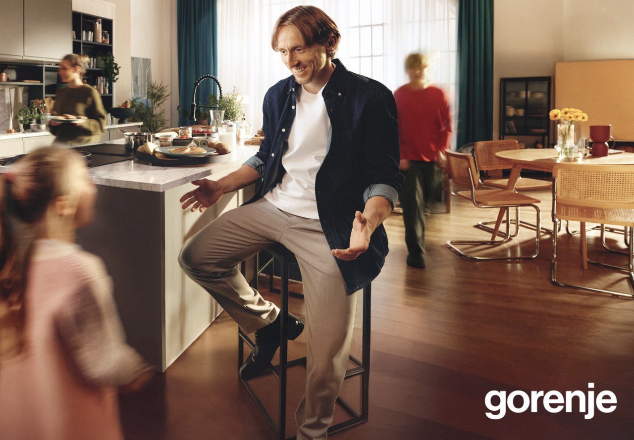 фото: Легендарный футболист Лука Модрич стал амбассадором бренда Gorenje: истинное величие рождается дома