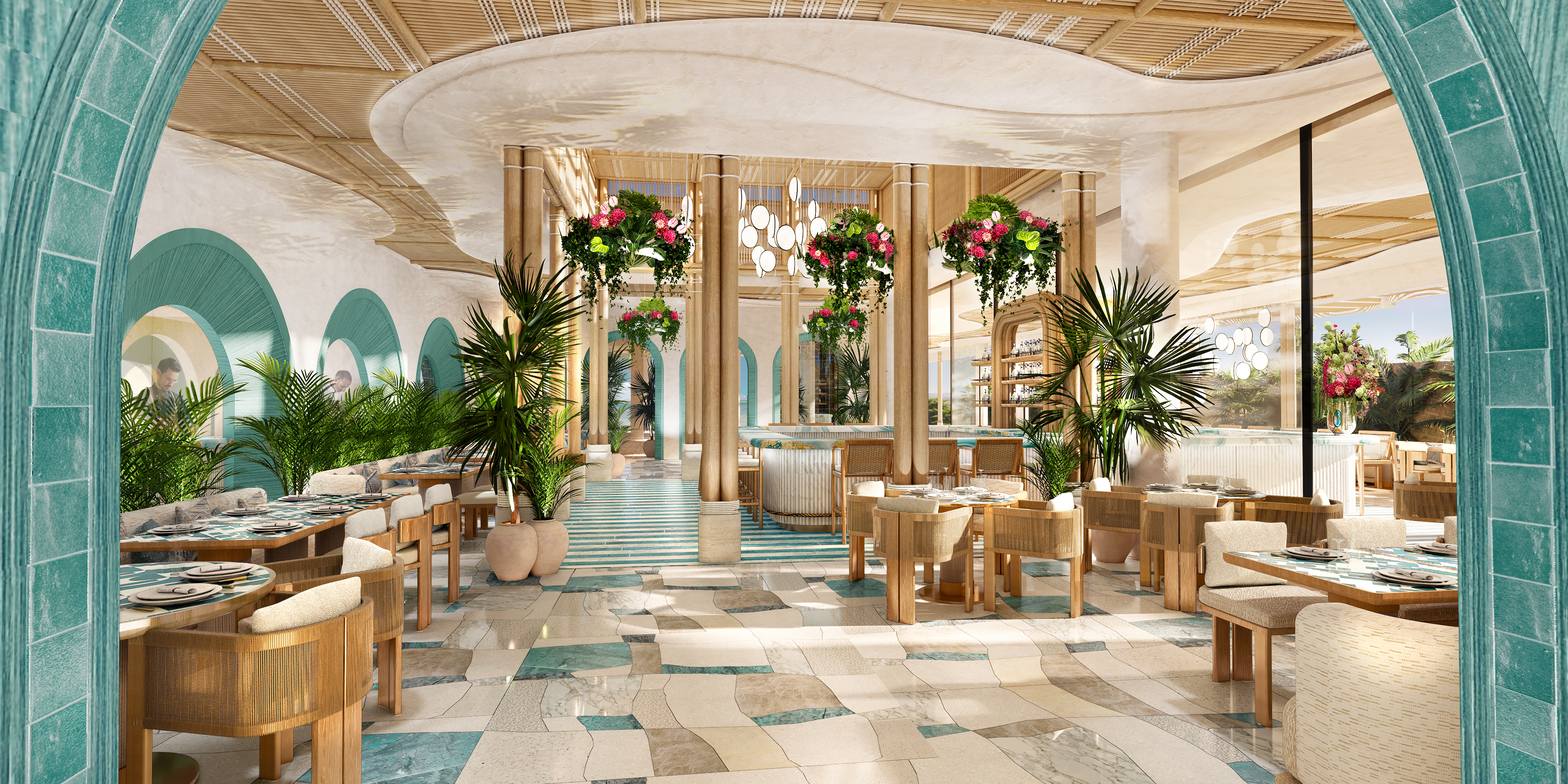 фото: Открытие Nammos Dubai и встреча 2026 года с MALUMA на сцене