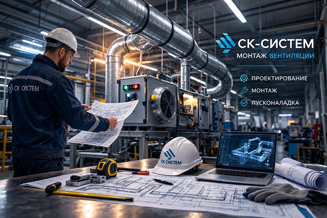 фото: СК-Систем завершила проект по монтажу промышленной вентиляции на производственном объекте в Московском регионе