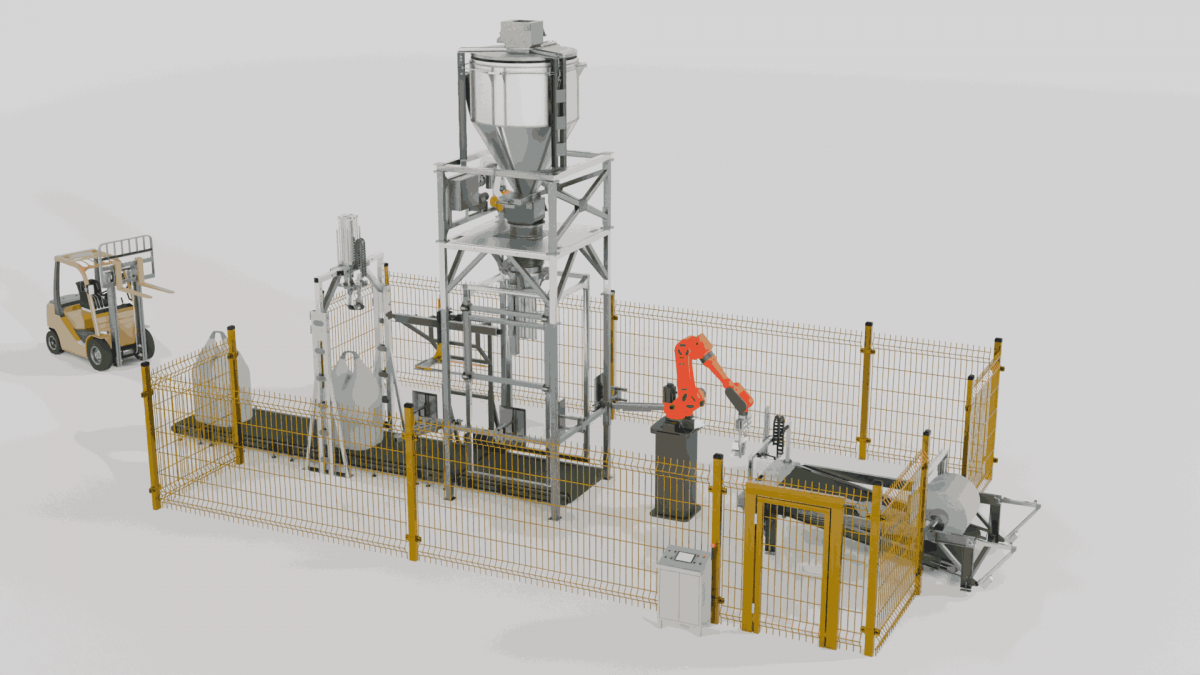 фото: Innovative complex for automatic packaging of big bags: a new industry standard