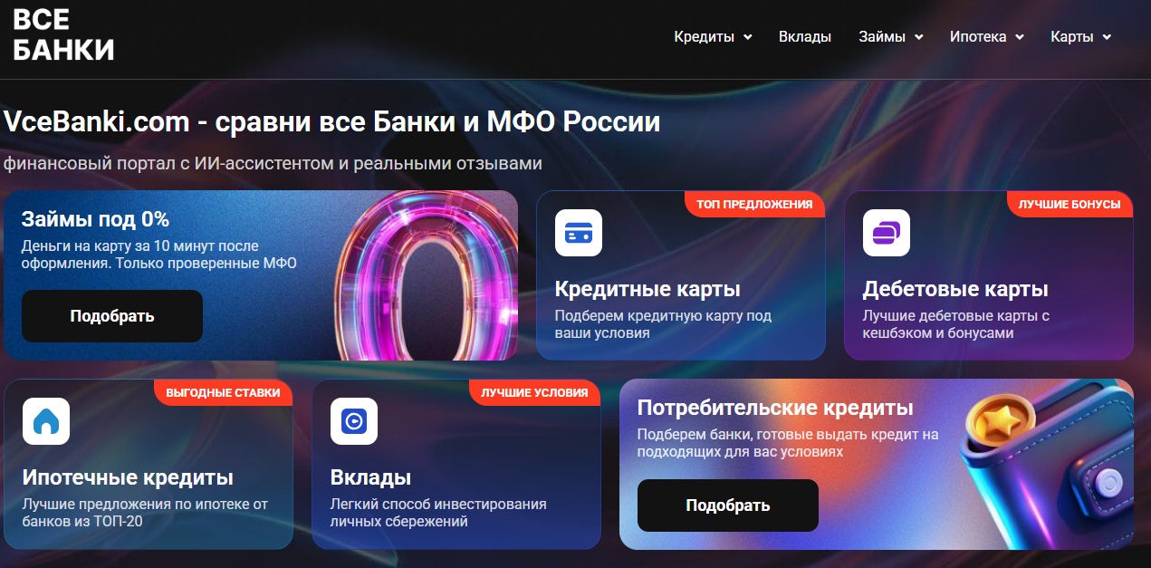 фото: VceBanki.com запустил «полный справочник по МФО России»: все условия, рейтинги и пошаговые инструкции, как отказаться от платных услуг и страховок