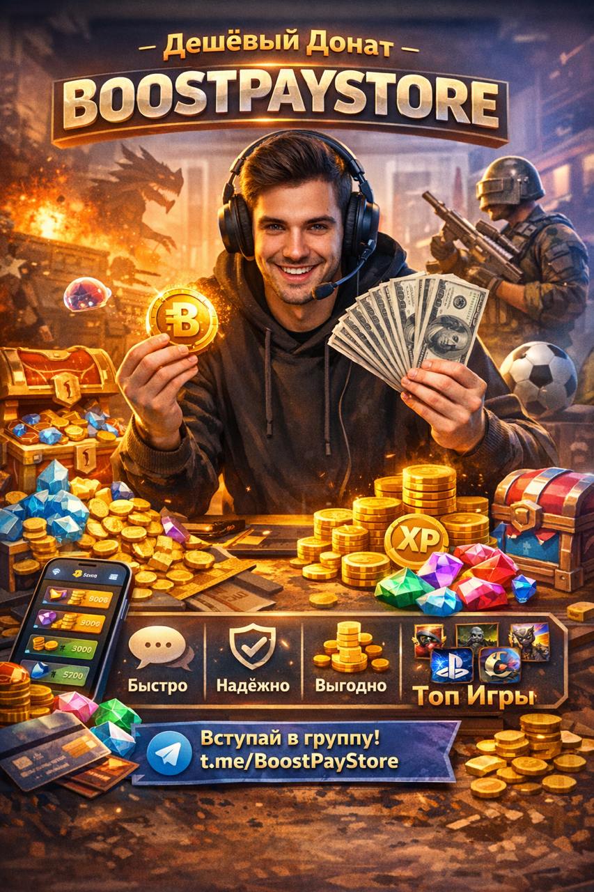 фото: Донат дешевле чем в игре: Экономь до 50% на покупке валюты с BoostPayStore