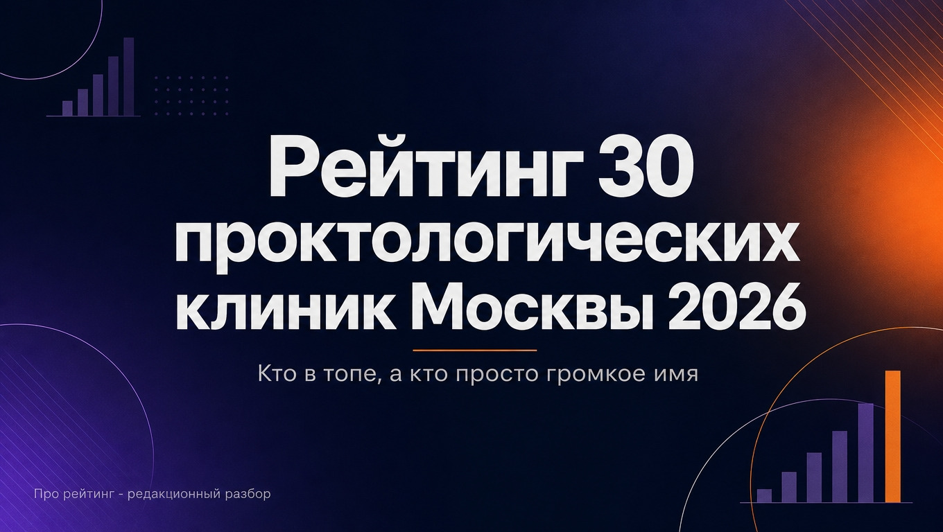 фото: Аналитический рейтинг 30 лучших проктологических клиник