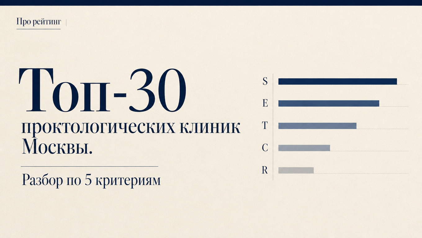 фото: Аналитический рейтинг 30 лучших проктологических клиник