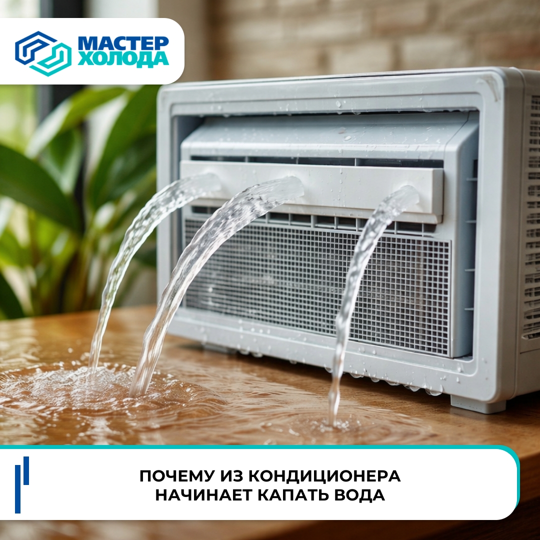 фото: Течь воды из кондиционера, как устранить?