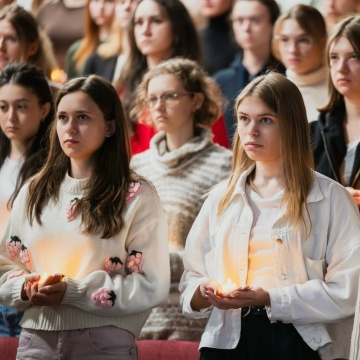 фото: 3 сентября в Пироговском Университете прошла акция памяти, приуроченная ко Дню солидарности в борьбе с терроризмом