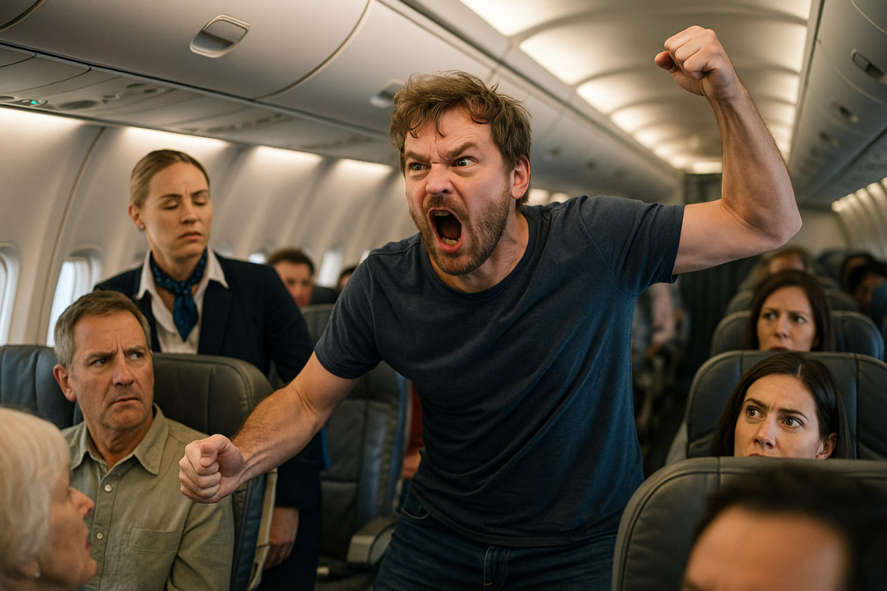 Почему алкоголь на борту самолета может превратить пассажира в дебошира