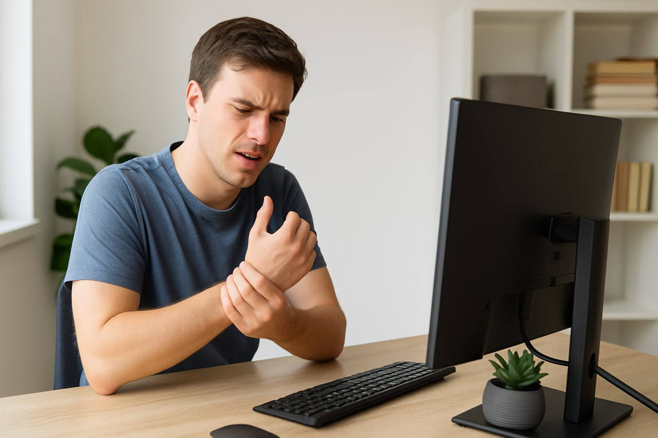 фото: Боль в кисти из-за компьютера: как распознать туннельный синдром